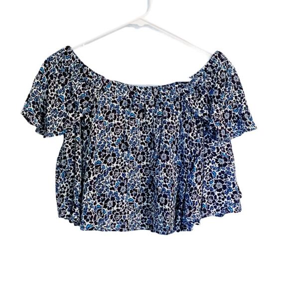 RAGA Blue White Floral Off Shoulder - Picture 6 of 8